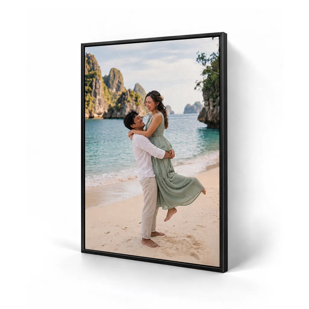 Cetak Foto Kanvas dengan Frame Block