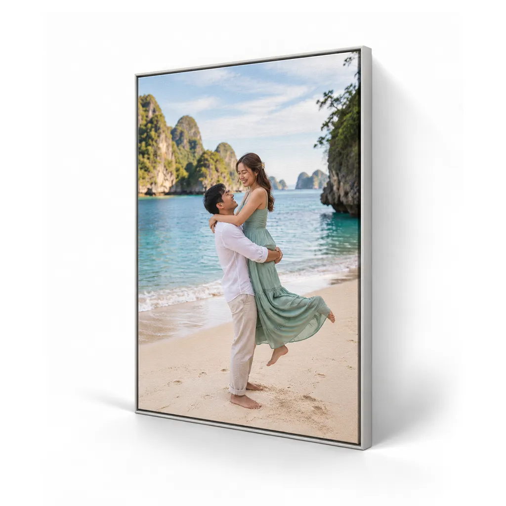 Cetak Foto Kanvas dengan Frame Floater
